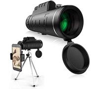 Monocular Telescope, 40x60 Monocular Telescope, h Power HD Monocular With Smartphone Holder And Tripod For Watching Bird Hiking Hunting Camping -