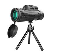 Monocular Telescope, 40x60 Monocular Telescope, HD High Power Monocular Scope, Waterproof Fogproof Monoculars for Bird Watching with Compass, Smartphone Holder, Tripod