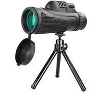 Monocular Telescope, 40x60 Monocular Telescope, HD High Power Monocular Scope, Waterproof Fogproof Monoculars for Bird Watching with Compass, Smartphone Holder, Tripod