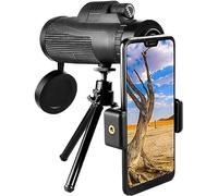 Monocular Telescope, 40x60 Monocular Telescope, High Definition BAK4 Prism Monocular, Waterproof Fogproof Monoculars with Smartphone Holder
