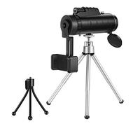 Monocular Telescope, 40X60 Monocular Zoom Optical HD Lens Telescope with Cell Phone Holder Professional for Adult Bird Watching Outdoor Travel seeing, Black