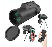 Monocular Telescope 40x60, Waterproof High Definition Monocular Telescope with Smartphone Holder & Tripod FMC Lens & BAK4 Prism for Wildlife Bird Watching Hiking Camping