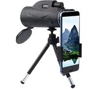 Monocular Telescope, 80x100 High Definition Waterproof Monocular for Adults Kids, High-Power Monoculars with Smartphone Holder and Tripod, Suitable for Bird Watching, Camping, Hiking, Concerts