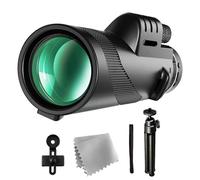 Monocular Telescope | 80X100 Monocular Telescope High-Power High-Definition Outdoor Monocular - Bird Watching Telescope with Smartphone Adapter Compatibility