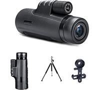 Monocular Telescope for Adults 40x60 High Powered Zoom Star Scope Monoculars HD Portable for Smartphone with Phone Holder and Tripod Spotting scopes for 10 * 50