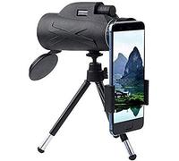 Monocular Telescope For HD Monocular With Phone Holder & Tripod 80x100 BAK4 Waterproof Low Telescope For Bird Watching Camping Hunting for Adult Bird Watching Outd Monocular Telescope