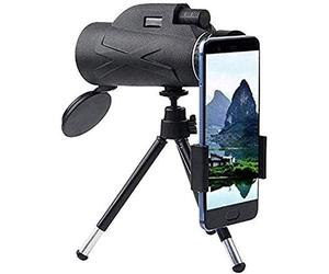 Monocular Telescope For HD Monocular With Phone Holder & Tripod 80x100 BAK4 Waterproof Low Telescope For Bird Watching Camping Hunting for Adult Bird Watching Outd Monocular Telescope