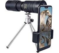 Monocular Telescope for Smartphone,12X50 High Power HD Telescopes with Tripod BAK4 Clip for Universal Phone,Prism Waterproof for Bird Watchi
