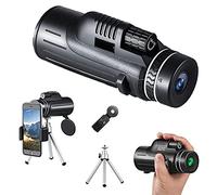 Monocular Telescope for Smartphone 40x60 Night Vision High Powered Lightweight Handheld Monoculars for Adults with Phone Holder and Tripod Wide Angle Spotting Scopes