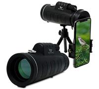 Monocular Telescope, Full-Field Waterproof monoculars,40X60 High Power BAK4 Prism, Waterproof HD,40x Magnification Zoom Lens with Smartphone Adapter & Tripod,