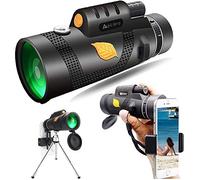 Monocular Telescope,High Power 12X50 Handheld Prism Scope with Smartphone Holder for Adults BAK4 FMC Waterproof for Hiking Hunting Camping Travelling Wildlife Secenery Bird Watching Gifts