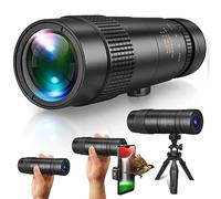 Monocular Telescope, Home Safety 10X to 30X Zoomable Pocket Telescope for Adults High Power for Birdwatching, with Smartphone Adapter & Tripod