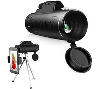 Monocular Telescope, Monocular Telescope 40x60 with Night Vision, High Power Monocular for Bird Watching, Waterproof & Shockproof Monocular Scope for Bird Watching, Hiking, Camping, Concerts