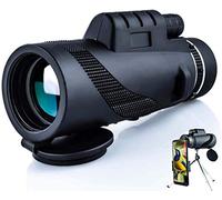 Monocular Telescope, Monocular Telescope for Smartphone, 40x60 High Power Monocular for Bird Watching, HD Monoculars with Tripod Smartphone Holder, Portable Waterproof Monocular Scope