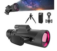 Monocular Telescope, Monoculars for Adults High Power | 10-30X50 High Power Waterproof Telescope with Phone Holder - Anti-shake Vision Telescope, Observation Glasses for