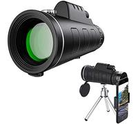 Monocular Telescope With Durable And Clear Prism Dual Focus, 40X60 High Definition Monocular Telescope With Smartphone Holder Tripod For Bird Watching, Camping, Travelling little surprise