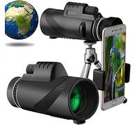 Monocular Telescope Zoom 40x60 Monocular Telescope Adult Monoscope High Power HD Monocular with Phone Holder and Tripod BAK4 Prism Lens Design for Travel Bird Watching