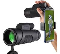 Monocular Telescope10x42 High Powered BAK4 PrismCoating Smartphone Tripod Mount Adapter, Perfect Bird Watching,Hiki