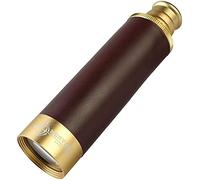 Monocular Telescopes, Brass Pirate Telescope, 25x30 Mini Pocket Telescope, for Outdoor Nautical Camping and Bird Watching Walks Rides, good