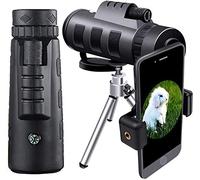 Monocular, With Smartphone Holder & Tripod, Gift 40x60 High Definition Monocular With Durable And Clear FMC BAK9 Prism -