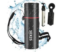 Monocular Zoom, Monocular Telescope - Waterproof Birdwatching Optics 30X25 | High Definition Monocular with Smartphone Adapter, Tripod for Camping