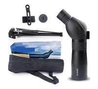 Monocular Zoom Telescope Powerful Monocular Bak4 Prism Waterproof Anti-Fog Camping Bird Watching Landscape Telescopes For Phone(ONLY monocular A1) (B with phone clip)