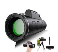 Monoculars Telescope High Power 40x60 High Power Monocular with Smartphone Holder Tripod for Adults Waterproof with and Clear Prism Dual Focus for Bird Watching Camping Travelling Binoculars