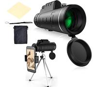 Monoculars Telescope High Power 40x60 Monocular Telescope with Dust Cap, Telephoto Zoom with Smartphone Tripod and Clip for Birdwatching Hiking Camping Sightseeing for Adult Bird Binoculars