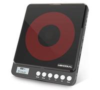 MONODEAL CD Player Portable with Built-in Speakers, Personal Rechargeable CD Player with Double 3.5mm Headphone Jack,Anti-Skip/Shockproof Function with LCD Display for Home, Car and Travel