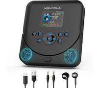 Monodeal CD Player Portable with TFT Display, 2024 Portable CD Player with Bluetooth, Personal CD Player for Car, Rechargeable CD Player with Speakers, Anti-Skip CD Player with Headphones