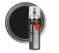 Monofil Vario+ Texture Black Aerosol Spray Paint 500ml Textured Satin Finish for Metal, Wood and Plastic (Pack of 3)