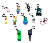 Monogram 3D Foam Bag Clip Compatible with Minecraft - Figural Bag Clip Series 1-3D Foam Figural Bag Clip in Blind Bag - Keychain ONE RANDOM BAG PER ORDER, Multicolor, 2.5"