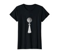 Monogram Alphabet Initial Burlesque Pastie Retro Letter T Value Graphic T-Shirt, Women, Black, XS