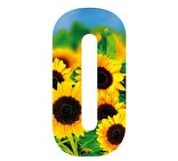 MONOGRAM Classic Signs Wheelie Bin Number Sunflower 0