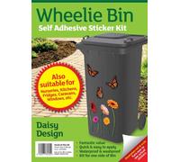 MONOGRAM Classic Signs Wheelie bin stickers - Flower and butterfly