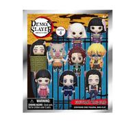 Monogram Demon Slayer Kimetsu No Yaiba Series 4-3D Foam Figural Bag Clip in Blind Bag - Keychain, Multicolor, 2.5"