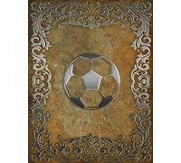 Monogram Football, Soccer Sketchbook: Blank Art Pad Notebook Journal: Volume 64 (Monogram Rustic 150 Sketch)