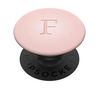 Monogram Initial F Pastel Light Rose Pink Ombre Color Design PopSockets Swappable PopGrip