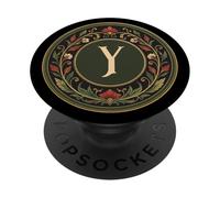 Monogram Initial Y - Art Nouveau Inspired PopSockets Adhesive PopGrip