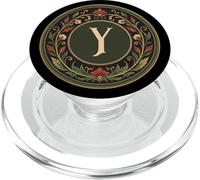 Monogram Initial Y - Art Nouveau Inspired PopSockets PopGrip for MagSafe
