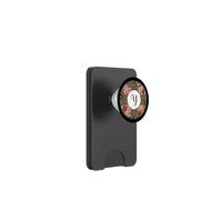 Monogram initial Y in a wreath of roses PopSockets PopWallet for MagSafe