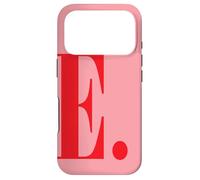 Monogram Initials Letter E Emily Elizabeth Emma Ella Pink Case for iPhone 17 Pro