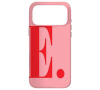 Monogram Initials Letter E Emily Elizabeth Emma Ella Pink Case for iPhone 17 Pro Max