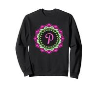 Monogram Letter P initial Mandala Inspired for Women Men Sweatshirt