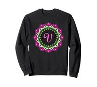 Monogram Letter V initial Mandala Inspired for Women Men Sweatshirt