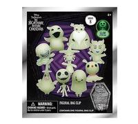 Monogram Nightmare Before Christmas Series 8 - GLOW IN THE DARK - 3D Foam Bag Clip in Blind Bag - 30th Anniversary., Glow in the Dark, 2.5"