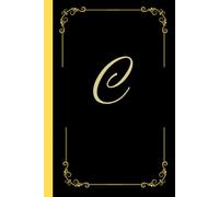 Monogram notebook with letter "C": Personalized Touch - Stylish notebook featuring the bold initial C, perfect for anyone whose name starts with this ... creative writing, daily lists, or school.