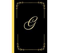 Monogram notebook with letter "G": Personalized Touch - Stylish notebook featuring the bold initial G: Versatile Use - Ideal for journaling, note-taking, creative writing, daily lists, or school