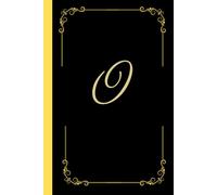 Monogram notebook with letter "O": Personalized Touch - Stylish notebook featuring the bold initial ”O”.: Versatile Use - Ideal for journaling, note-taking, creative writing, daily lists or Diary.