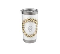 Monogram O Initial - Mandala Inspired Design Stainless Steel Insulated Tumbler